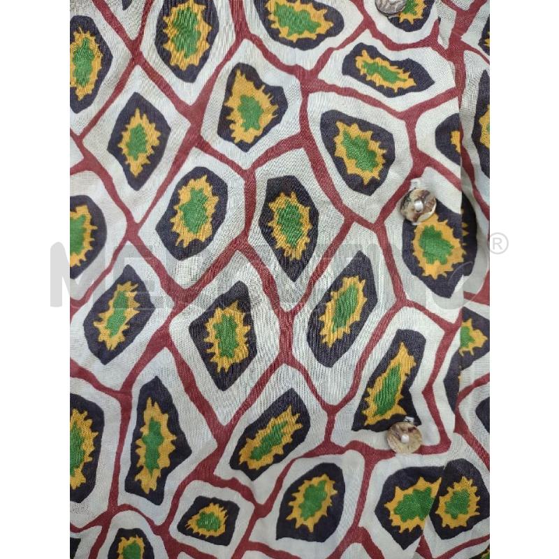 CAMICIA DONNA MALIPARMI BIANCA MOTIVO GIALLO VERDE MATTONE | Mercatino dell'Usato Settimo torinese 4