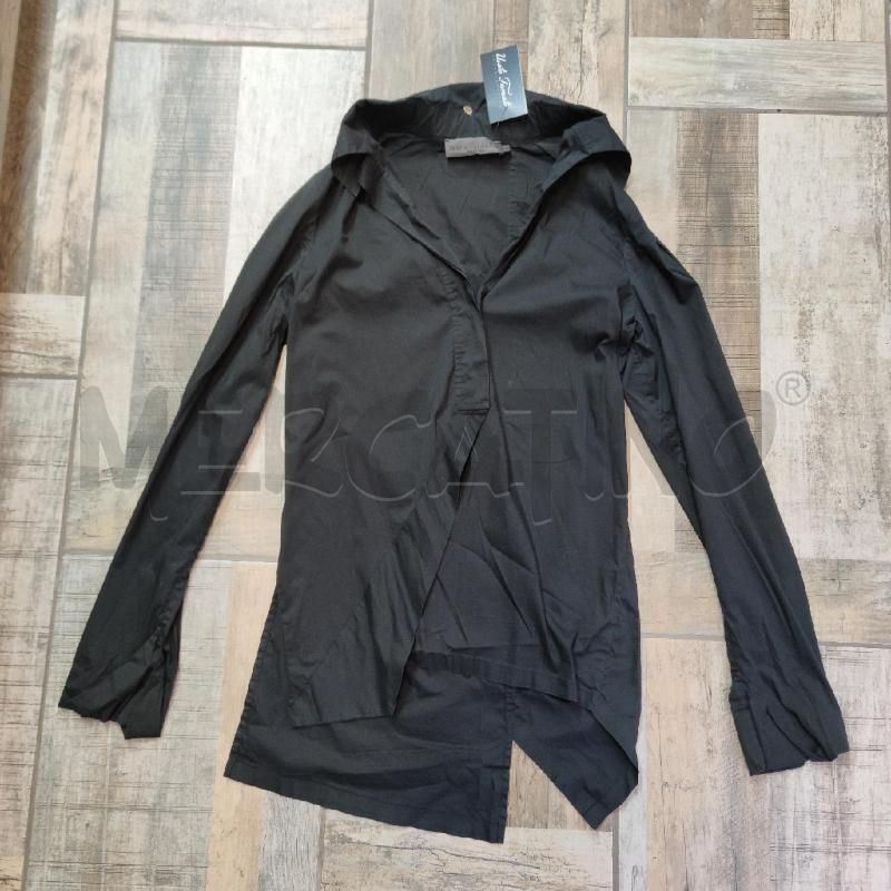 CAMICIA DONNA MARIA CALDERARA NERA CHIUSURA OBLIQUA  | Mercatino dell'Usato Settimo torinese 1