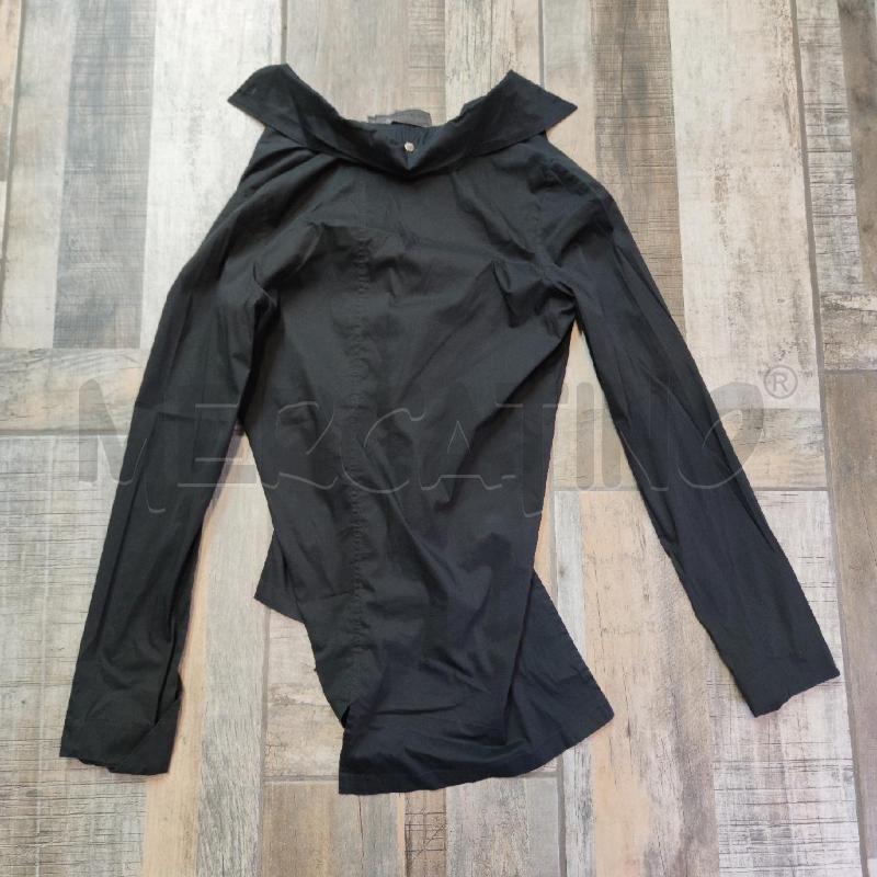 CAMICIA DONNA MARIA CALDERARA NERA CHIUSURA OBLIQUA  | Mercatino dell'Usato Settimo torinese 2