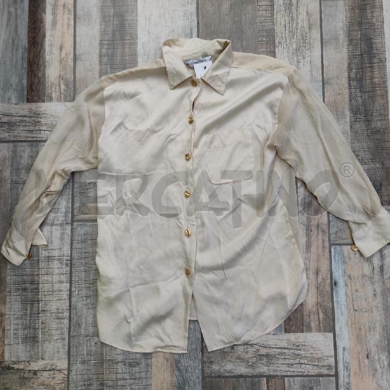 CAMICIA DONNA MAXMARA BEIGE SETA  | Mercatino dell'Usato Settimo torinese 1