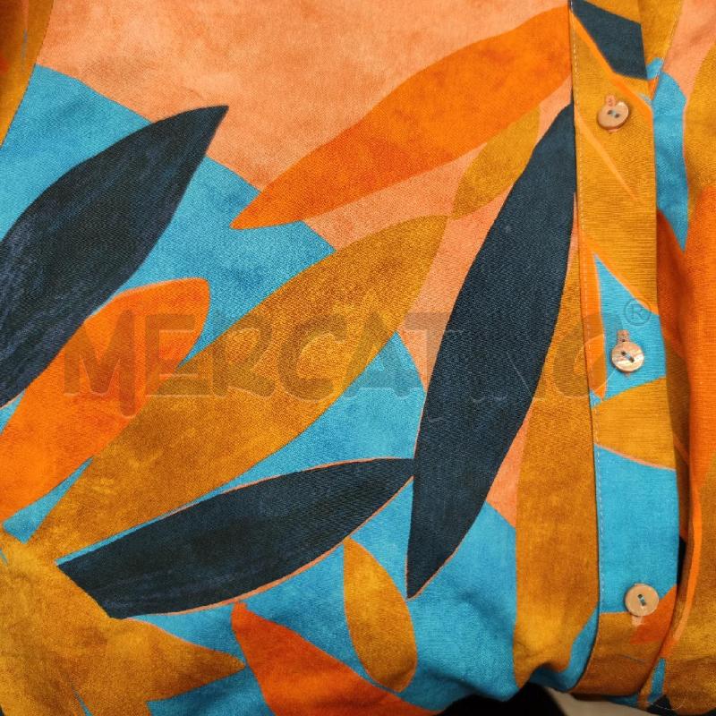 CAMICIA DONNA PENNYBLACK AZZURRA ARANCIO INCROCIO  | Mercatino dell'Usato Settimo torinese 4