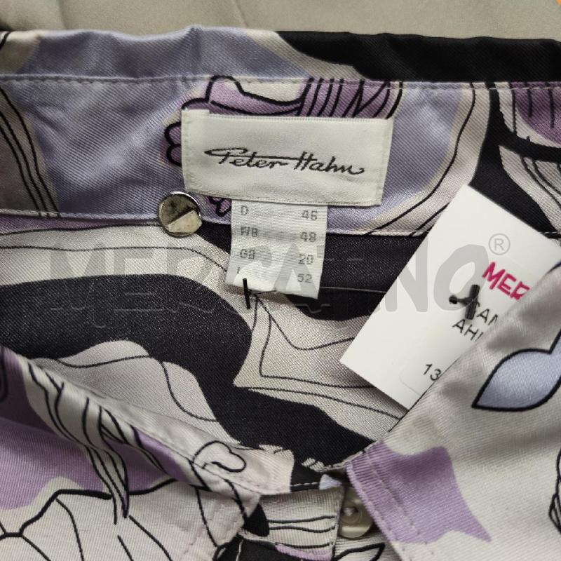 CAMICIA DONNA PETER HAHN SETA VIOLA FIORI NUOVA  | Mercatino dell'Usato Settimo torinese 3