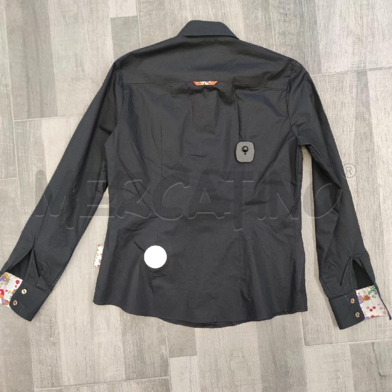 CAMICIA DONNA PIERO GUIDI NERA BOTTONCINI ORO | Mercatino dell'Usato Settimo torinese 2