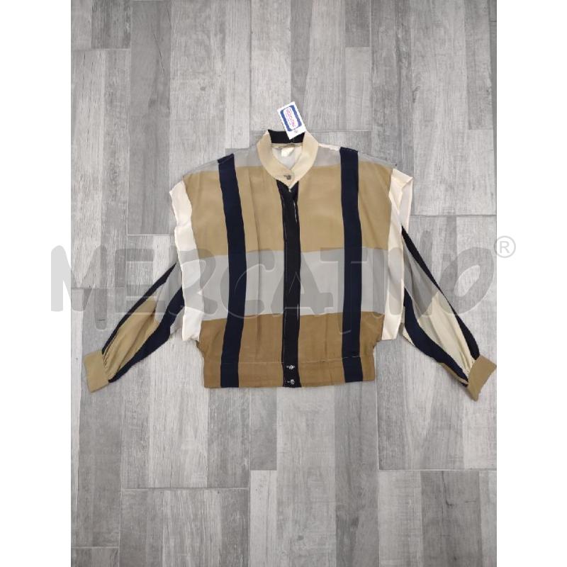 CAMICIA DONNA SETA PANCALDI VERDONE BLU VERDE ACQUA  | Mercatino dell'Usato Settimo torinese 1
