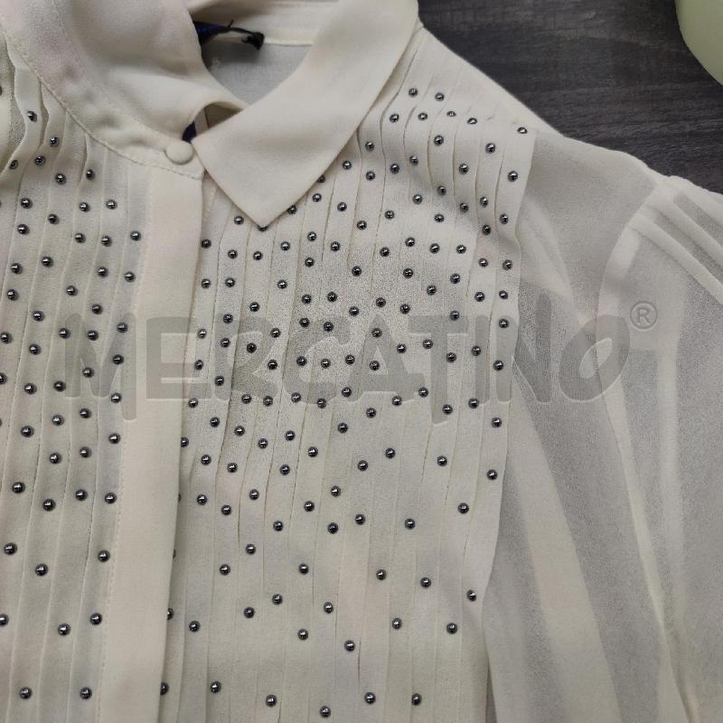 CAMICIA DONNA TWINSET CREMA LEGGERA BORCHIETTE | Mercatino dell'Usato Settimo torinese 4