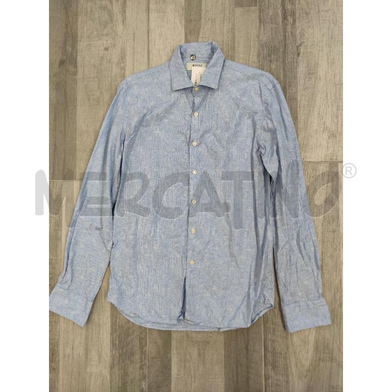CAMICIA UOMO BOGGI AZZURRINA RIGHINE PAISLEY  | Mercatino dell'Usato Settimo torinese 1