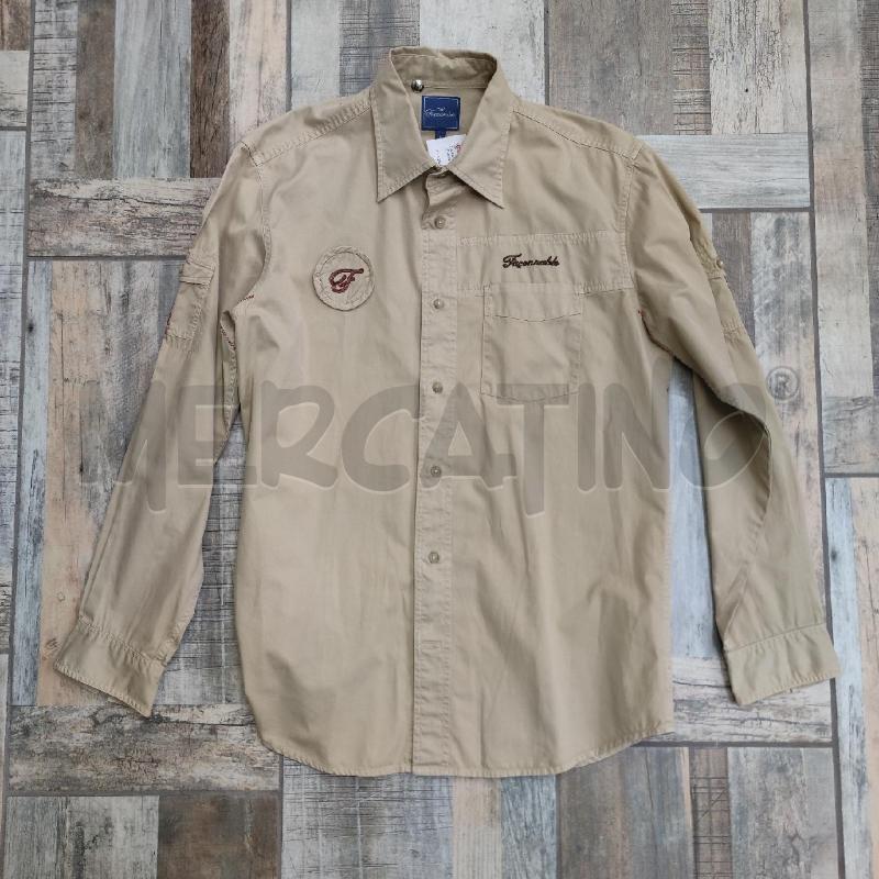 CAMICIA UOMO FACONNABLE BEIGE  | Mercatino dell'Usato Settimo torinese 1