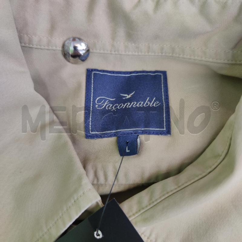 CAMICIA UOMO FACONNABLE BEIGE  | Mercatino dell'Usato Settimo torinese 4