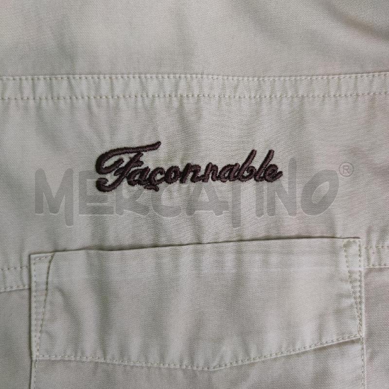 CAMICIA UOMO FACONNABLE BEIGE  | Mercatino dell'Usato Settimo torinese 5