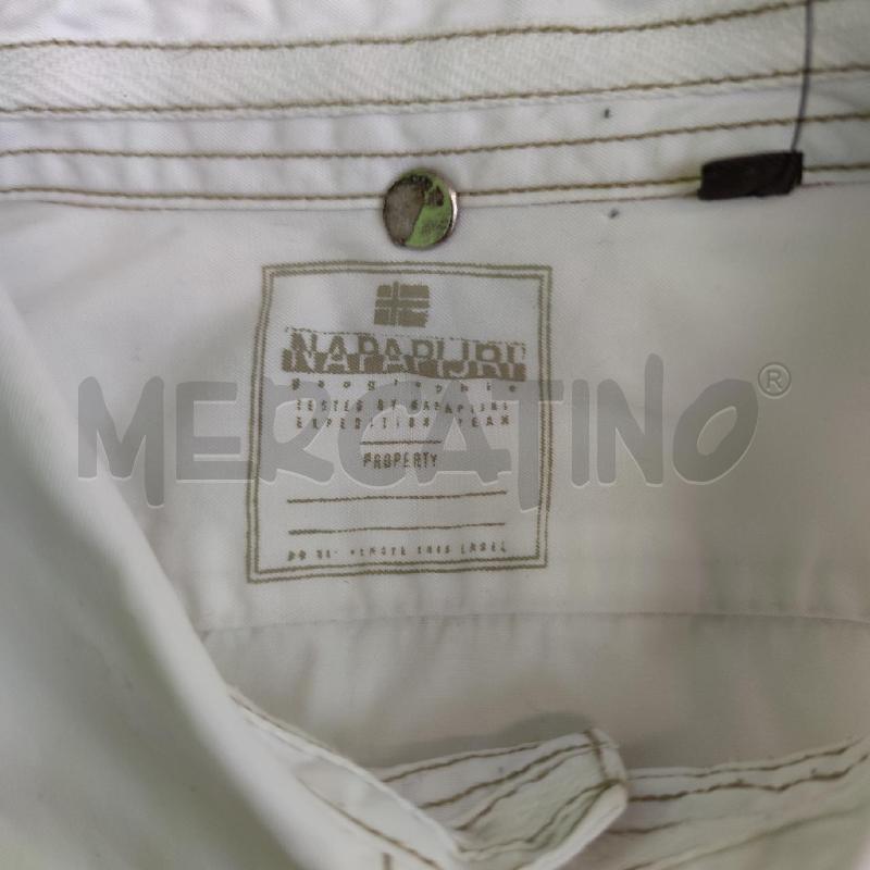 CAMICIA UOMO NAPAPIJRI BIANCA CUCITURE TORTORA | Mercatino dell'Usato Settimo torinese 3