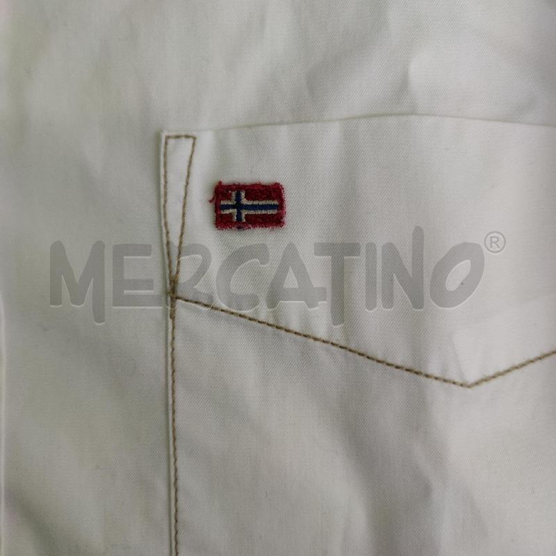 CAMICIA UOMO NAPAPIJRI BIANCA CUCITURE TORTORA | Mercatino dell'Usato Settimo torinese 4