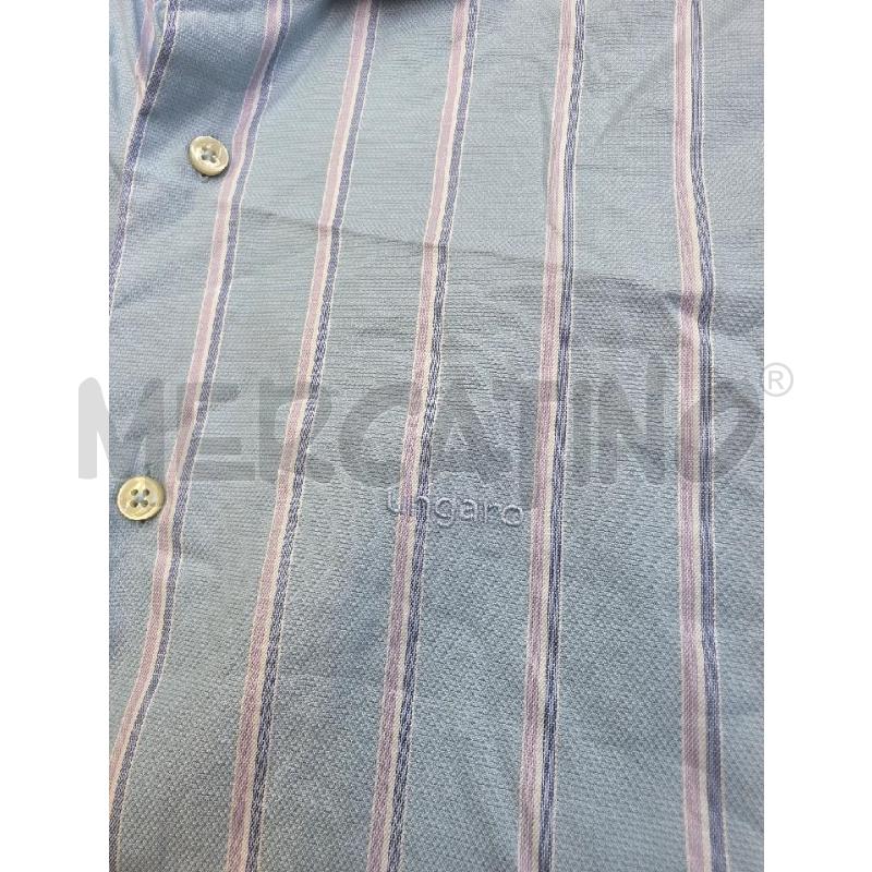 CAMICIA UOMO UNGARO CELESTE RIGHE ROSA | Mercatino dell'Usato Settimo torinese 2