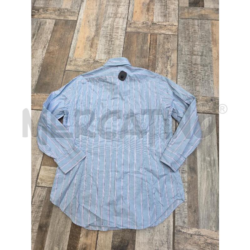 CAMICIA UOMO UNGARO CELESTE RIGHE ROSA | Mercatino dell'Usato Settimo torinese 3