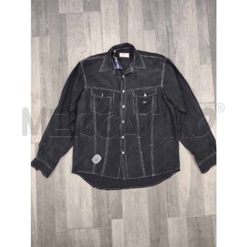 CAMICIA UOMO VALENTINO CHEMISES MISTO SETA NERA  | Mercatino dell'Usato Settimo torinese 1