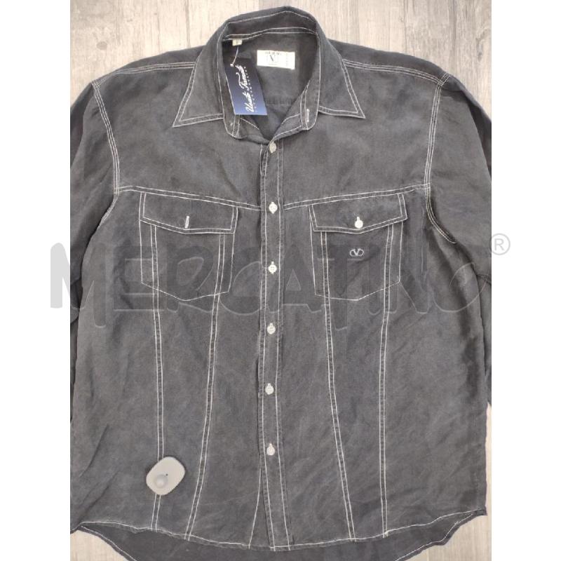 CAMICIA UOMO VALENTINO CHEMISES MISTO SETA NERA  | Mercatino dell'Usato Settimo torinese 2