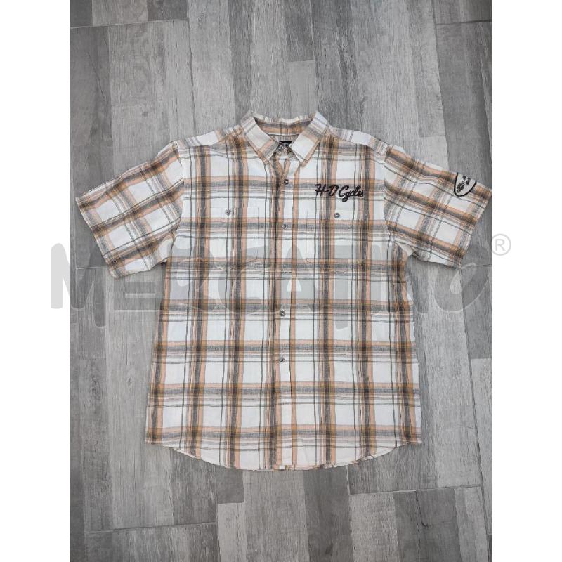 CAMICIOTTO HARLEY DAVIDSON BIANCA RIGHE ARANCIO | Mercatino dell'Usato Settimo torinese 1