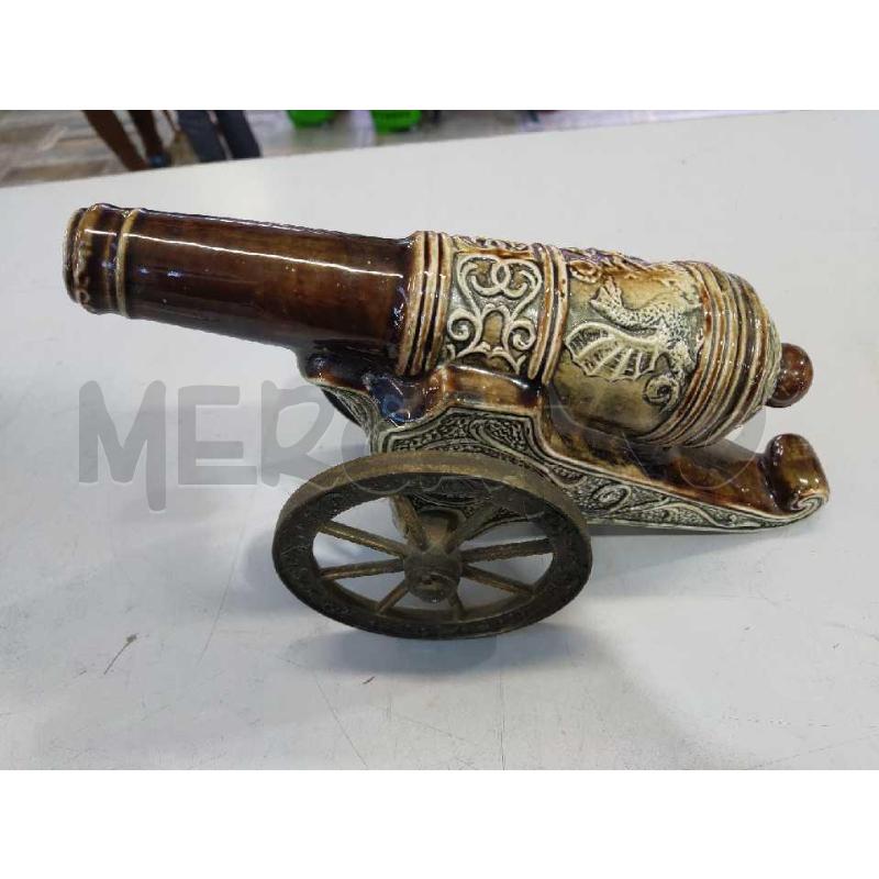 CANNONE CERAMICA RUOTE BRONZO | Mercatino dell'Usato Settimo torinese 1