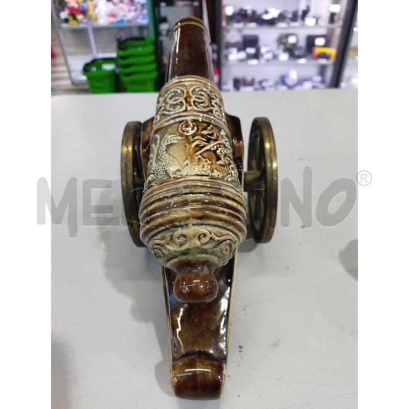 CANNONE CERAMICA RUOTE BRONZO | Mercatino dell'Usato Settimo torinese 3