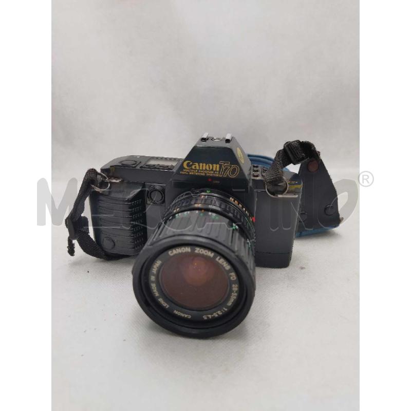 CANON T70 CON OBIETTIVO MACCHINA FOTOGRAFICA  | Mercatino dell'Usato Settimo torinese 1