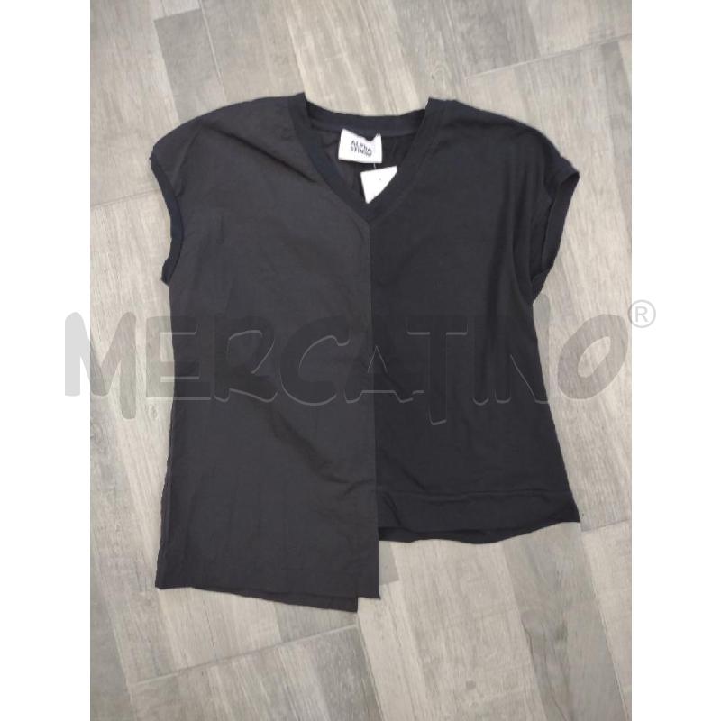 CANOTTA DONNA ALPHA STUDIO NERA SCOLLO V | Mercatino dell'Usato Settimo torinese 1