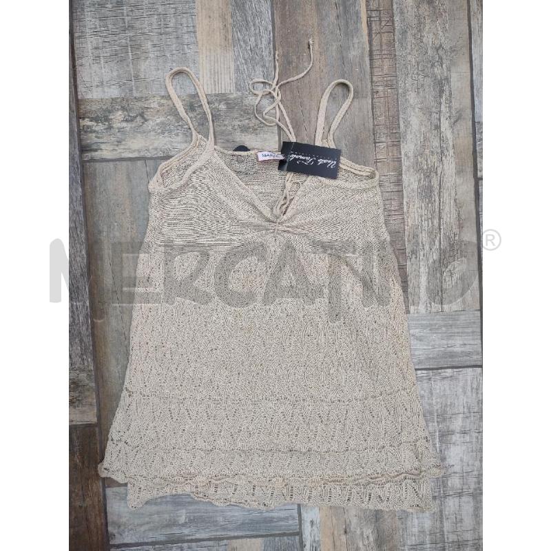 CANOTTA DONNA MAX&CO BEIGE TRAF LINO VISCOSA | Mercatino dell'Usato Settimo torinese 1