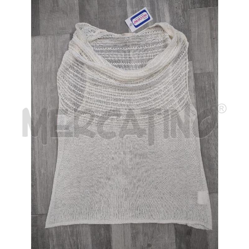 CANOTTA DONNA TOP CARLA G FILO NERA/BIANCA | Mercatino dell'Usato Settimo torinese 1