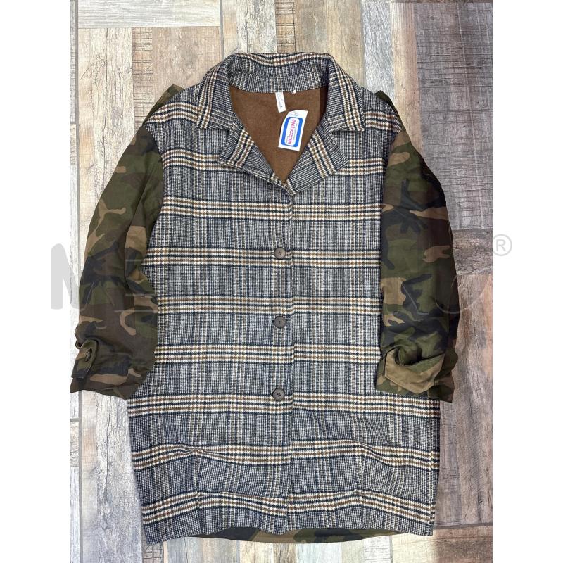 CAPPOTTO DONNA SOUVENIR QUADRETT MANICHE MIMETICHE | Mercatino dell'Usato Settimo torinese 1