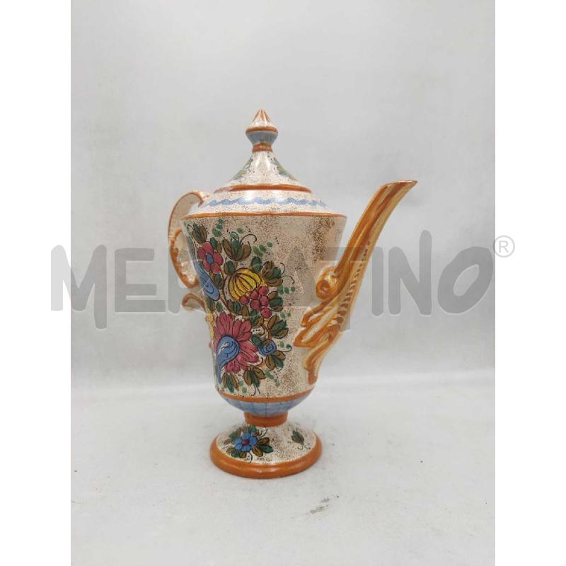 CARAFFA DERUTA ARRANCIONE MARCUCCI FIORI  | Mercatino dell'Usato Settimo torinese 3
