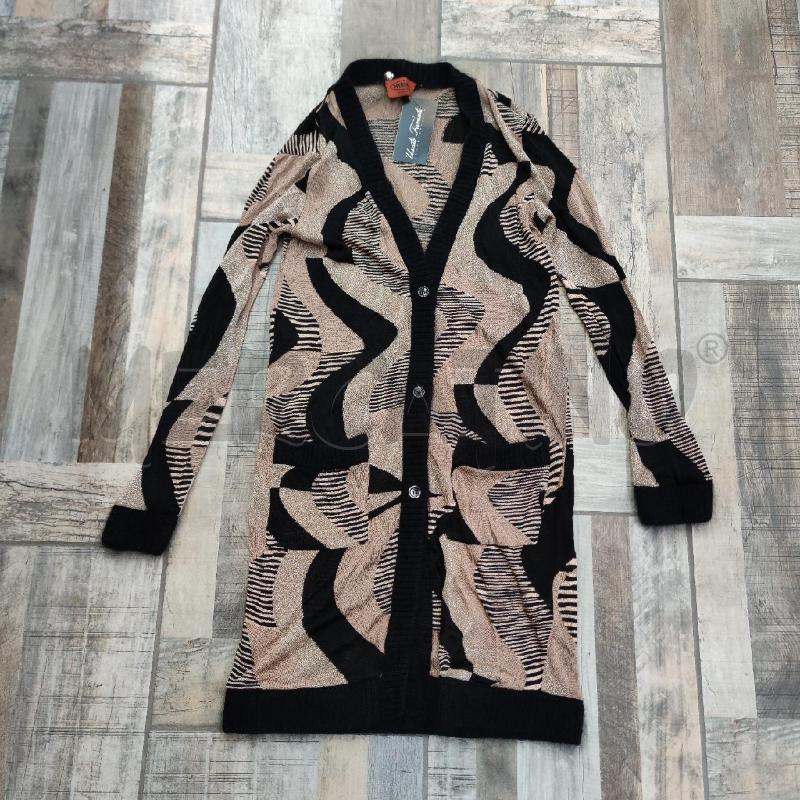 CARDIGAN CON BOTTONI MISSONI LUNGO FILI LUREX ORO BRONZO | Mercatino dell'Usato Settimo torinese 1