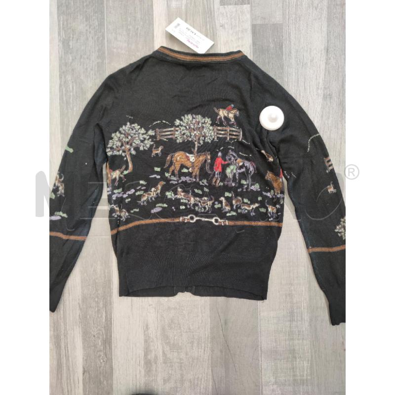 CARDIGAN DONNA KENZO NERO DISEGNO CAVALLI  | Mercatino dell'Usato Settimo torinese 2