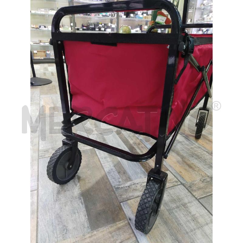 CARRELLO INTESSUTO ROSSO PIEGHEVOLE | Mercatino dell'Usato Settimo torinese 2