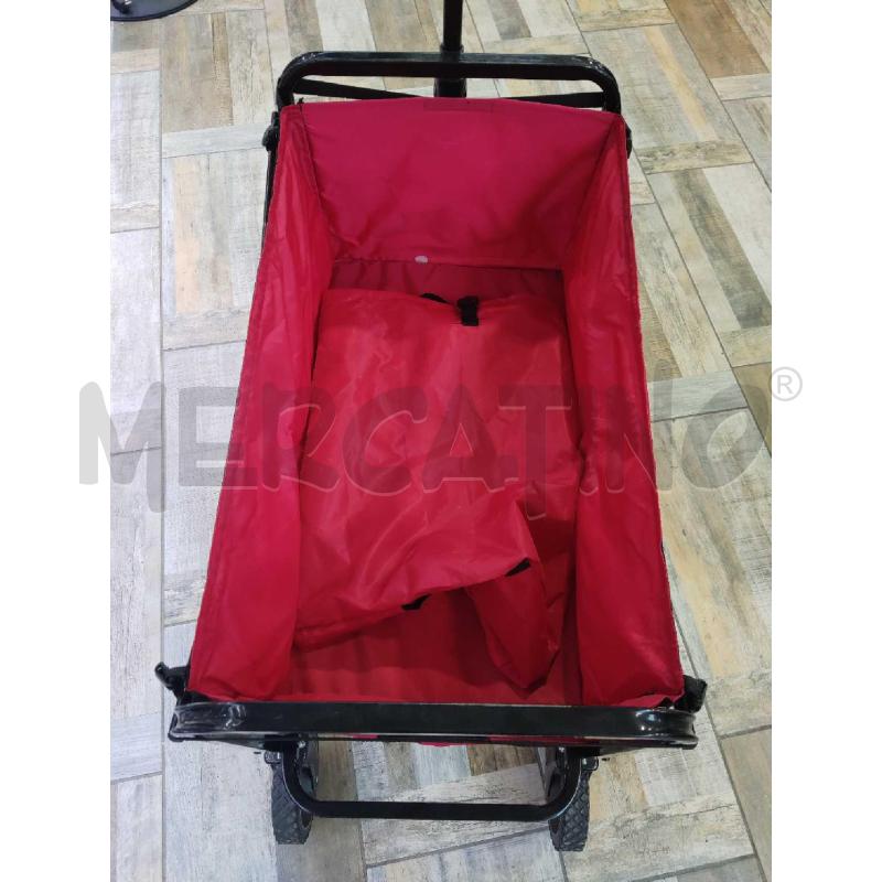 CARRELLO INTESSUTO ROSSO PIEGHEVOLE | Mercatino dell'Usato Settimo torinese 3