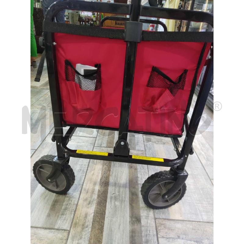CARRELLO INTESSUTO ROSSO PIEGHEVOLE | Mercatino dell'Usato Settimo torinese 5