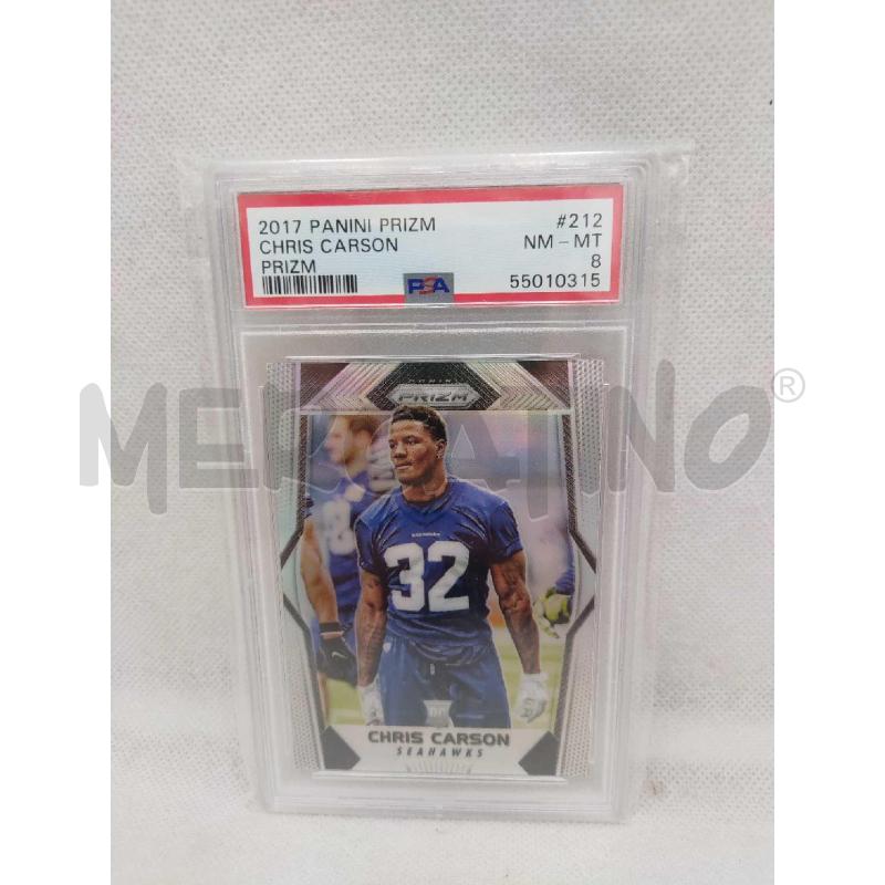 CARTA PANINI PRISM PSA 8 CHRIS CARSON | Mercatino dell'Usato Settimo torinese 1