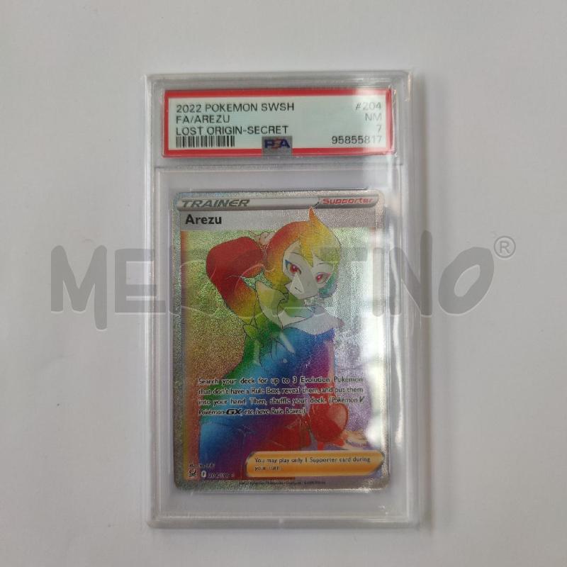 CARTA POKEMON AREZU RAINBOW PSA 7 | Mercatino dell'Usato Settimo torinese 1
