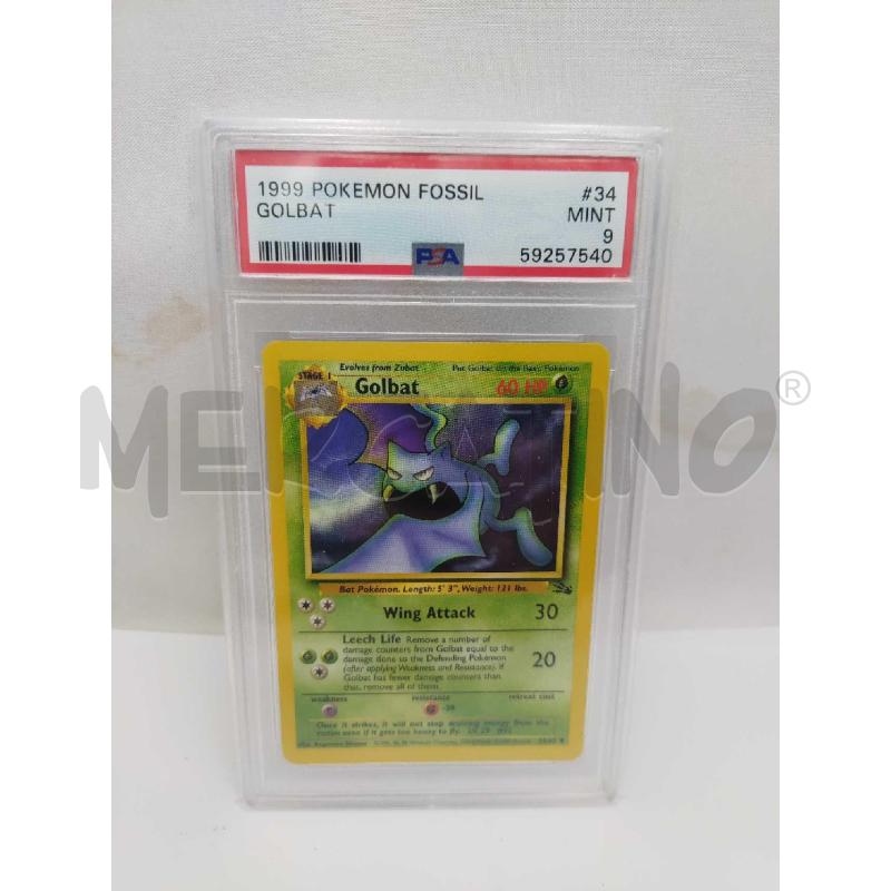 CARTA POKEMON GOLBAT FOSSIL PSA 9 | Mercatino dell'Usato Settimo torinese 1