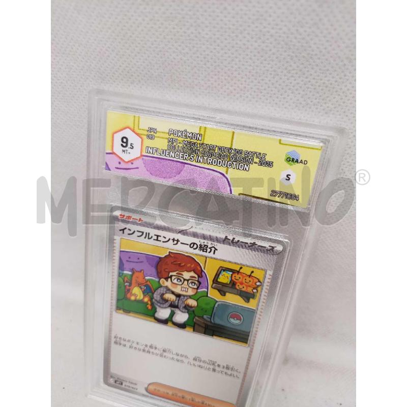 CARTA POKEMON INFLUENCER INTRODUCTION GRAAD 9.5 | Mercatino dell'Usato Settimo torinese 2