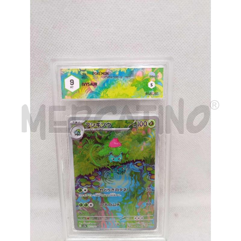 CARTA POKEMON IVYSAUR 151 GRAAD 9 | Mercatino dell'Usato Settimo torinese 1