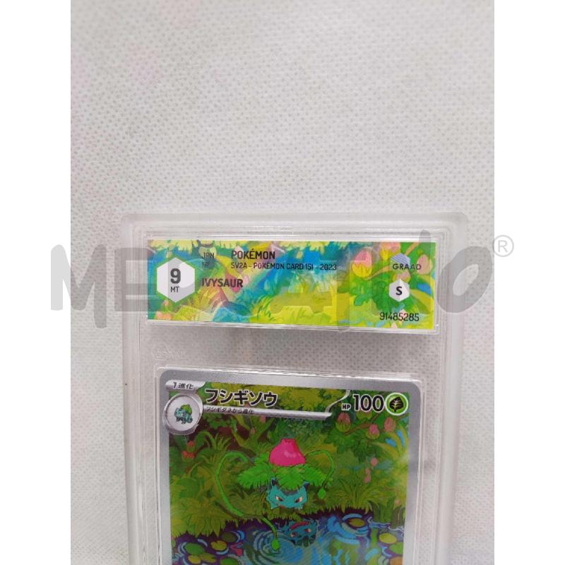 CARTA POKEMON IVYSAUR 151 GRAAD 9 | Mercatino dell'Usato Settimo torinese 2