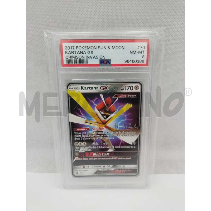 CARTA POKEMON KARTANA GX PSA 8 | Mercatino dell'Usato Settimo torinese 1