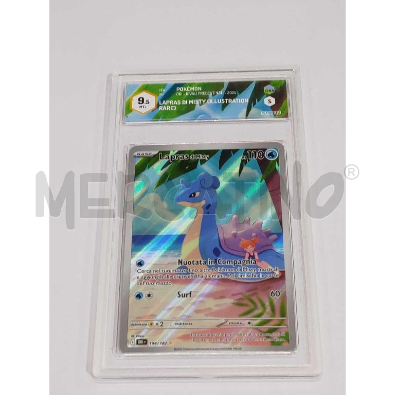 CARTA POKEMON LAPRAS DI MISTY GRAAD 9.5 | Mercatino dell'Usato Settimo torinese 1