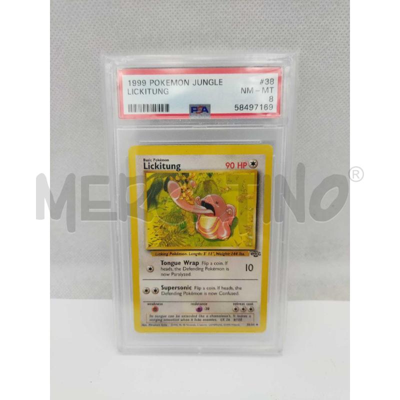CARTA POKEMON LICKITUNG JUNGLE PSA 8 | Mercatino dell'Usato Settimo torinese 1