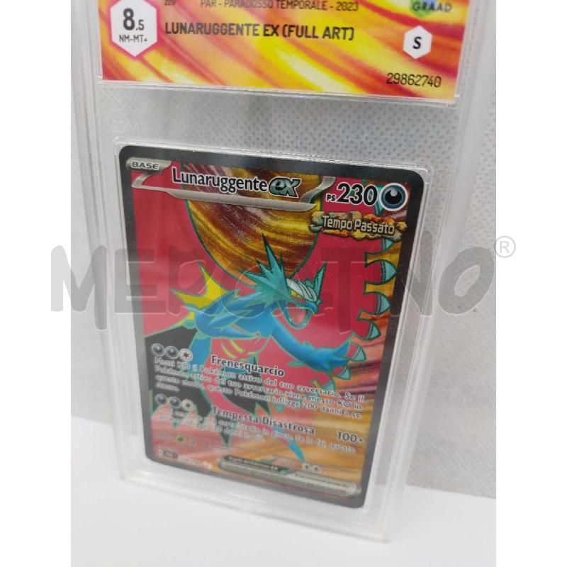 CARTA POKEMON LUNARUGGENTE EX GRAAD 8.5 | Mercatino dell'Usato Settimo torinese 2