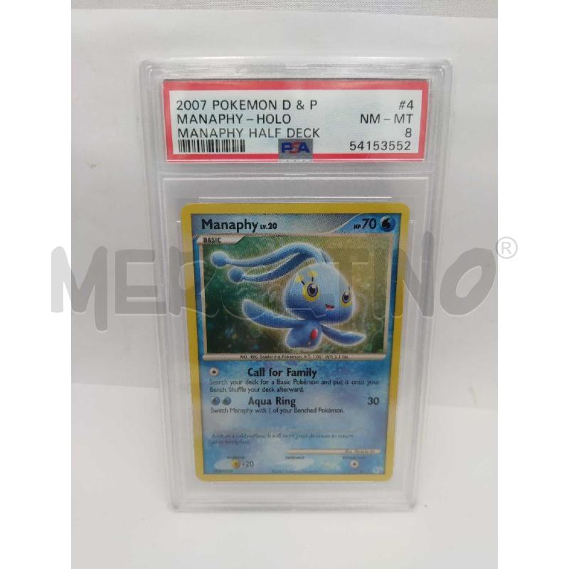 CARTA POKEMON MANAPHY HALF DECK PSA 8 | Mercatino dell'Usato Settimo torinese 1