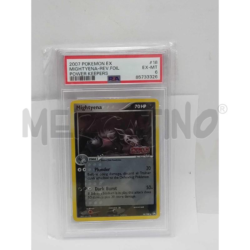 CARTA POKEMON MIGHTYENA EX POWER PSA 6 | Mercatino dell'Usato Settimo torinese 1