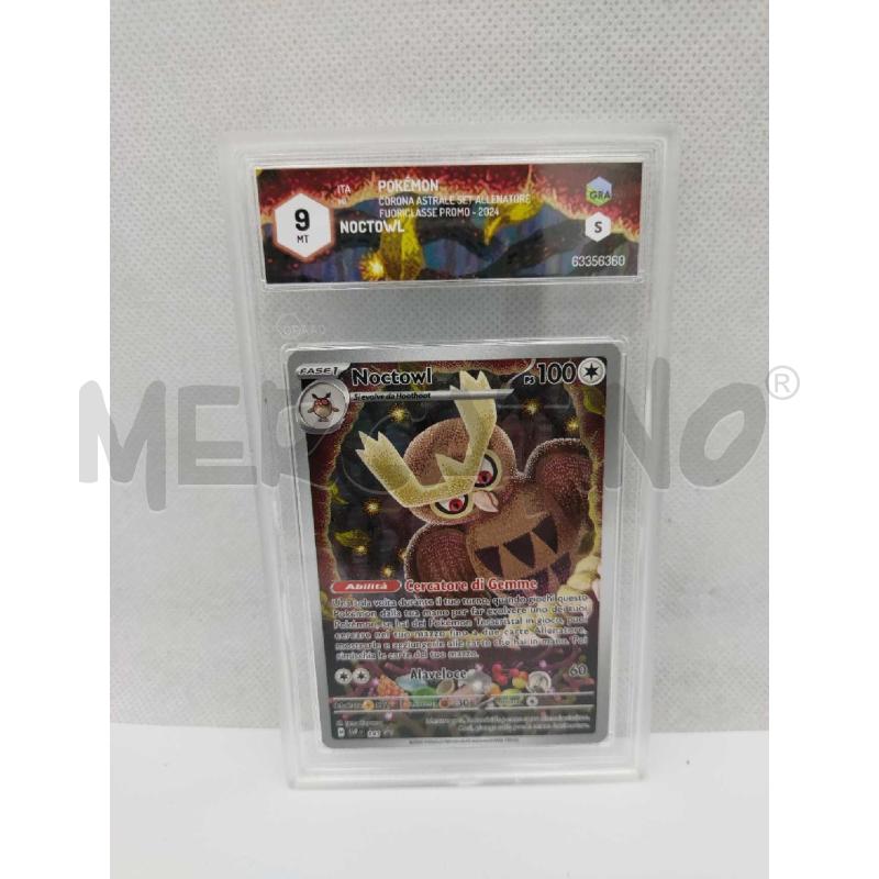 CARTA POKEMON NOCTOWL PROMO GRAAD 9 | Mercatino dell'Usato Settimo torinese 1