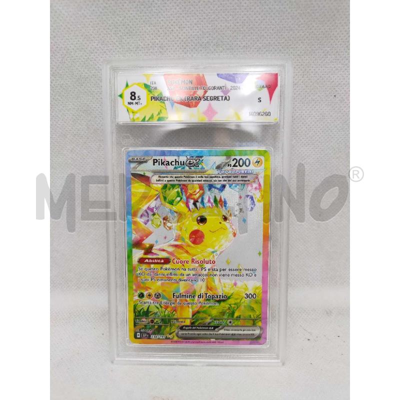 CARTA POKEMON PIKACHU EX GRAAD 8.5  | Mercatino dell'Usato Settimo torinese 1