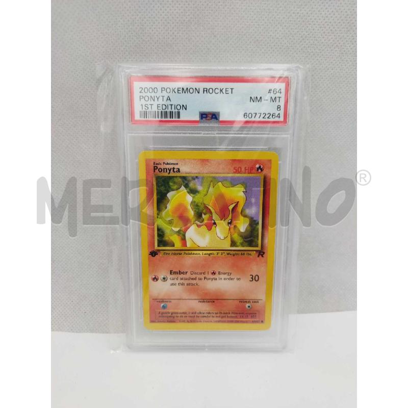 CARTA POKEMON PONYTA 1 EDIZ. PSA 8 | Mercatino dell'Usato Settimo torinese 1