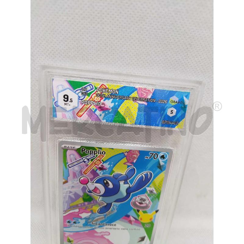 CARTA POKEMON POPPLIO GRAAD 9.5  | Mercatino dell'Usato Settimo torinese 2