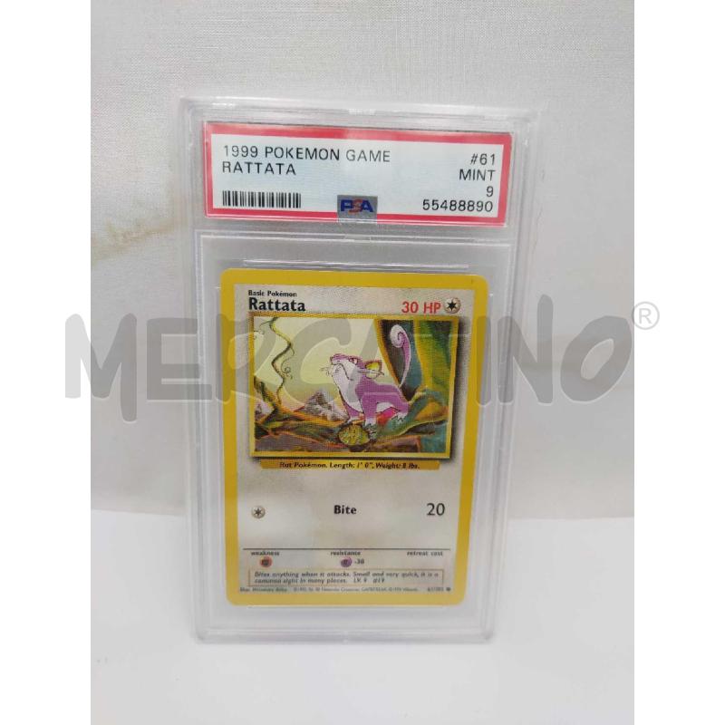 CARTA POKEMON RATTATA PSA 9 BASE SET | Mercatino dell'Usato Settimo torinese 1
